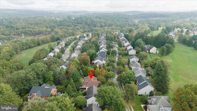 birds eye view of property