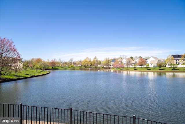 view of water feature