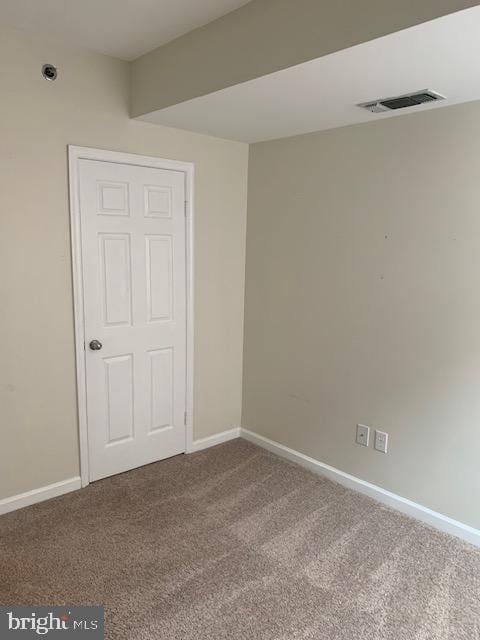 view of carpeted empty room