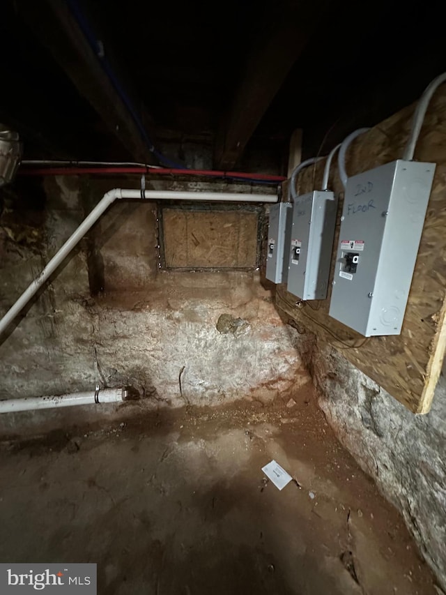 utility room featuring electric panel