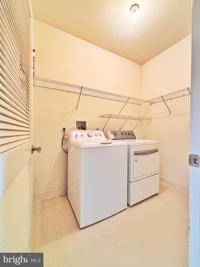 107 Sequoia Dr, Berlin, NJ 08009 - washroom featuring washing machine and clothes dryer and baseboards