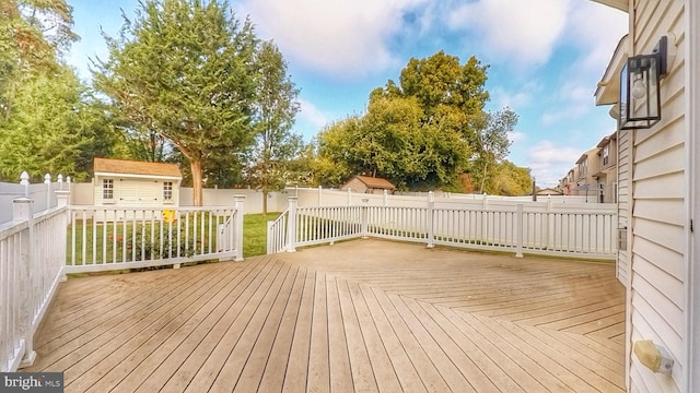 107 Sequoia Dr, Berlin, NJ 08009 - deck with a fenced backyard and a shed