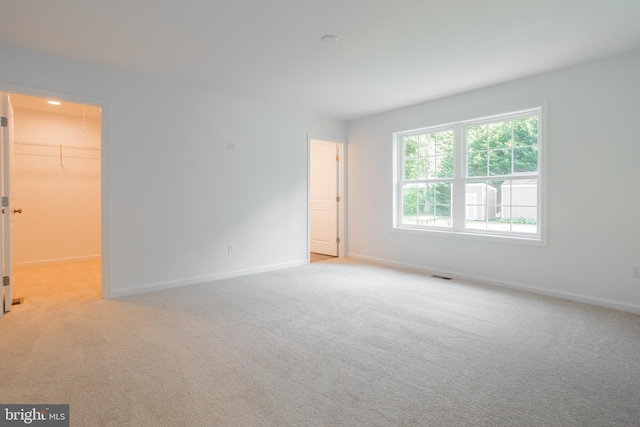 empty room with light carpet