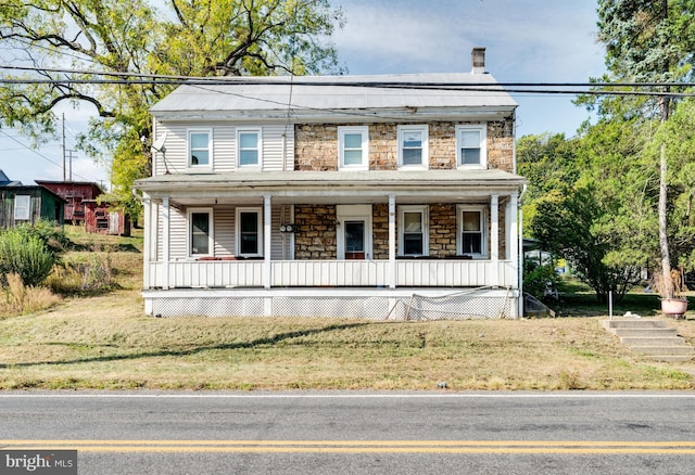 view of front of house featuring covered porch