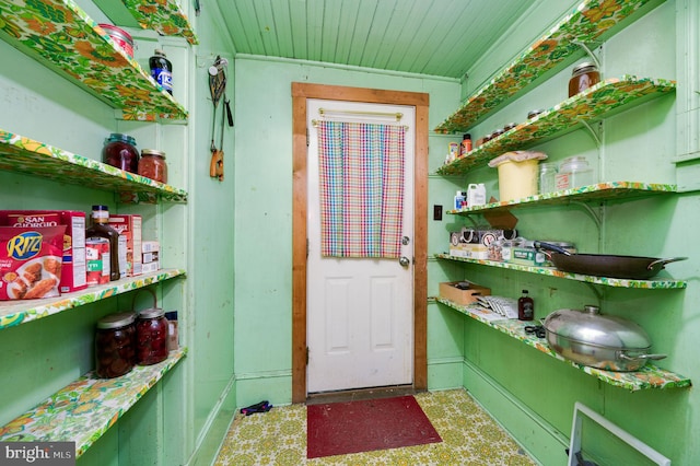 view of pantry