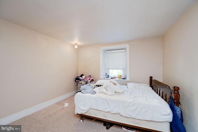 bedroom featuring carpet