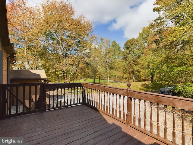 view of wooden terrace