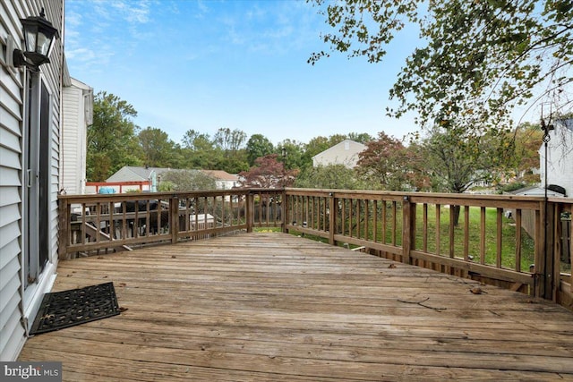 view of wooden terrace