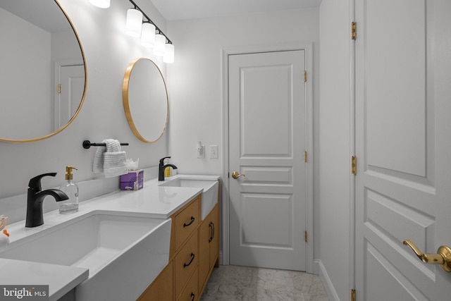 bathroom with vanity