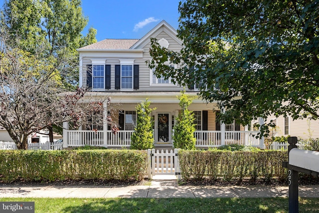 view of front of home featuring a porch