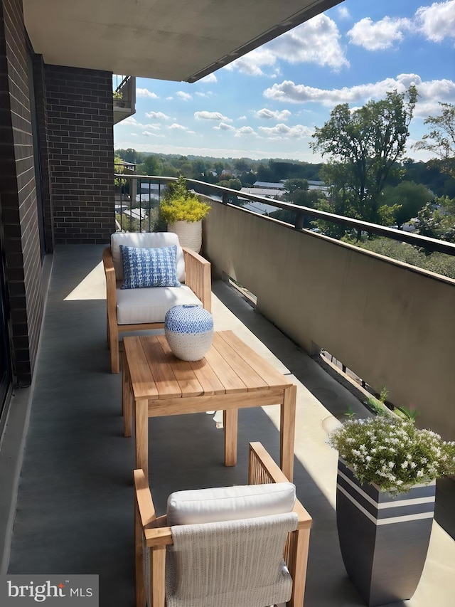 view of balcony