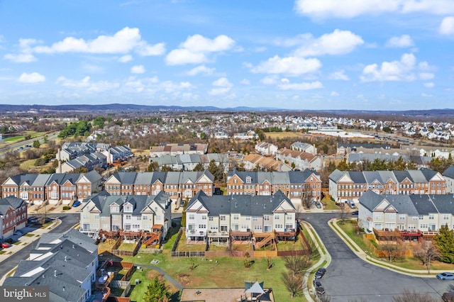 drone / aerial view featuring a residential view