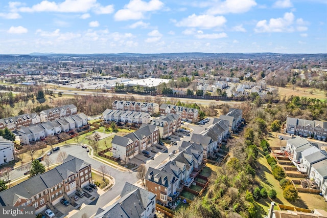 drone / aerial view featuring a residential view