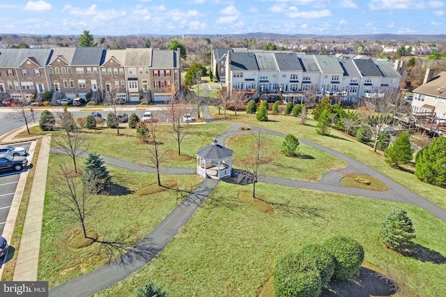 birds eye view of property featuring a residential view