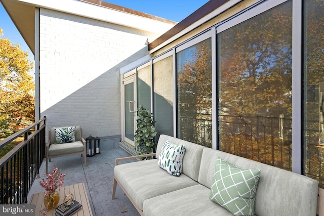 balcony with an outdoor living space