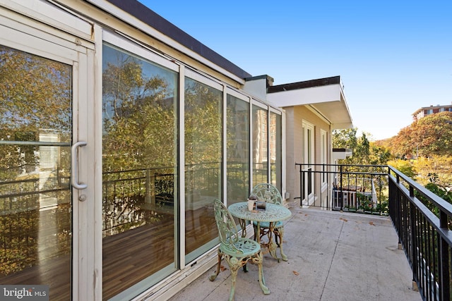 view of balcony