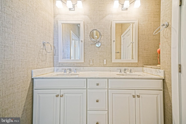 bathroom featuring vanity