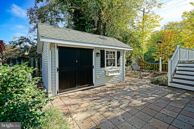 view of outbuilding