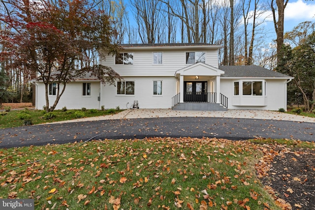 view of front of home with brick siding