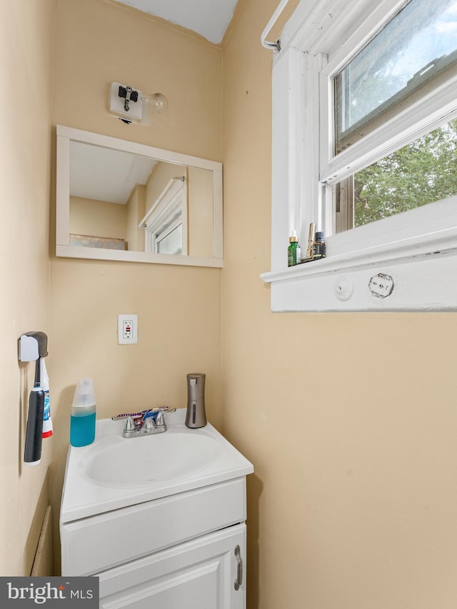 bathroom featuring vanity