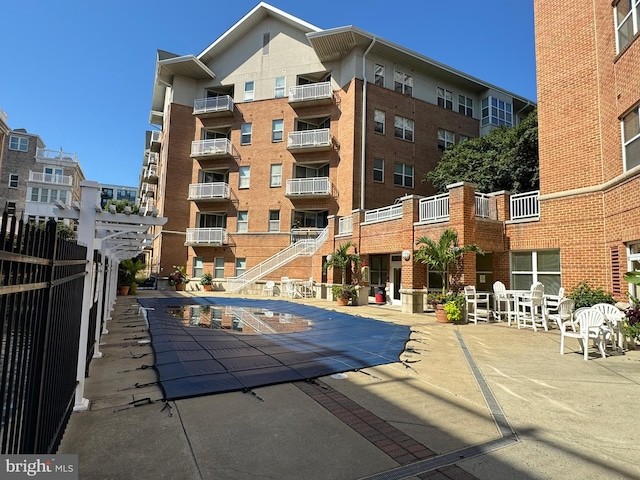 view of pool with a patio