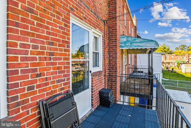 view of balcony