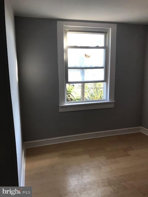 empty room featuring hardwood / wood-style floors