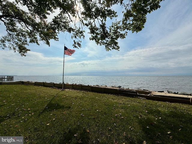 view of water feature