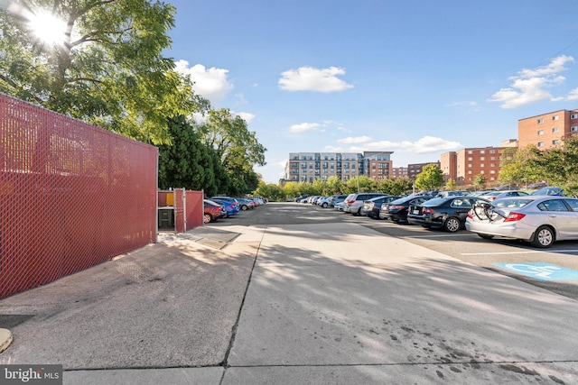 view of vehicle parking