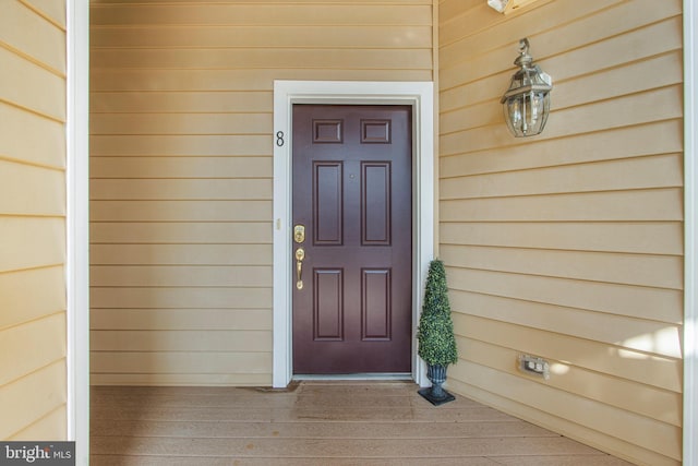 view of property entrance