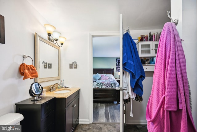 bathroom with vanity