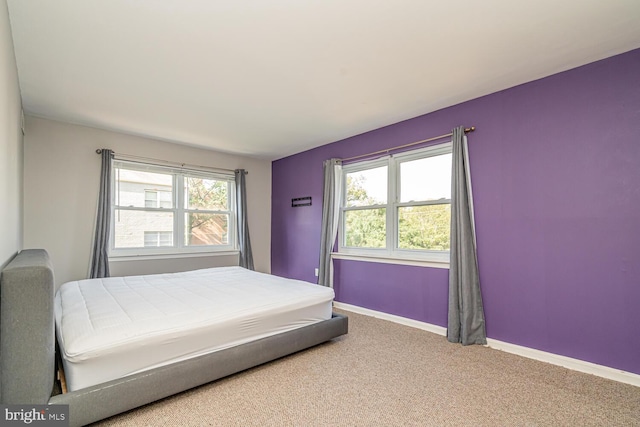 bedroom featuring carpet floors