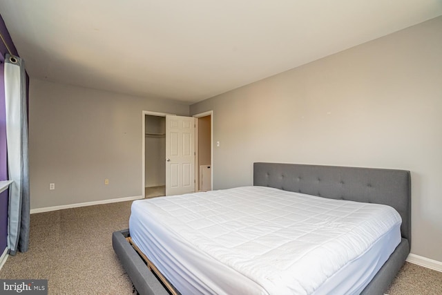 bedroom featuring carpet flooring