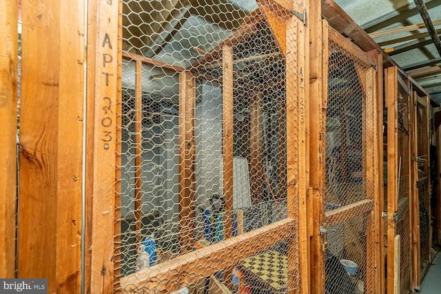 view of storage room