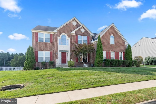 view of front of house with a front yard