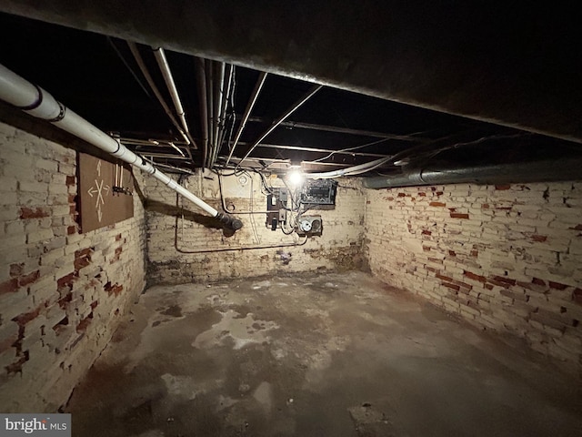 view of basement