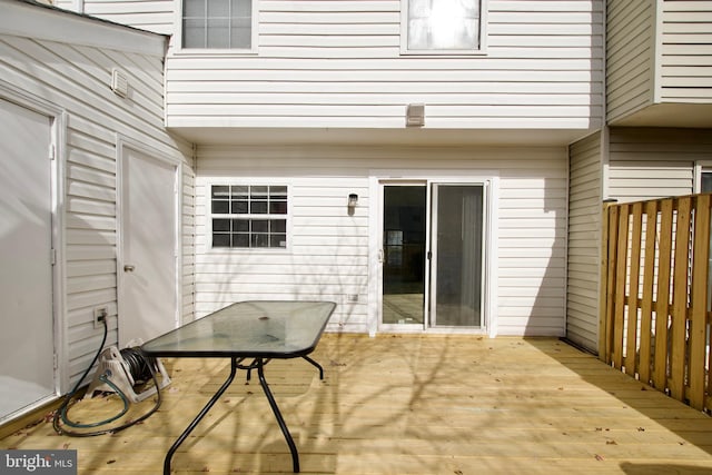 view of patio / terrace featuring a deck