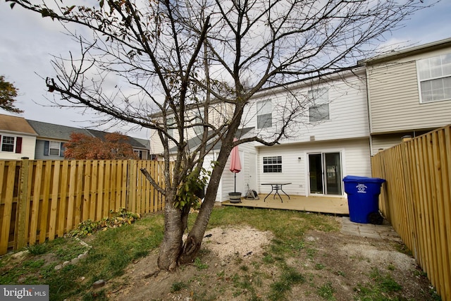 rear view of property with a patio area