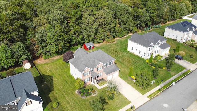 birds eye view of property