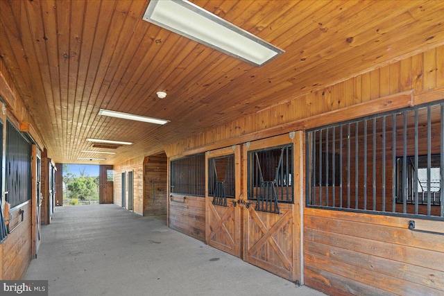 view of horse barn