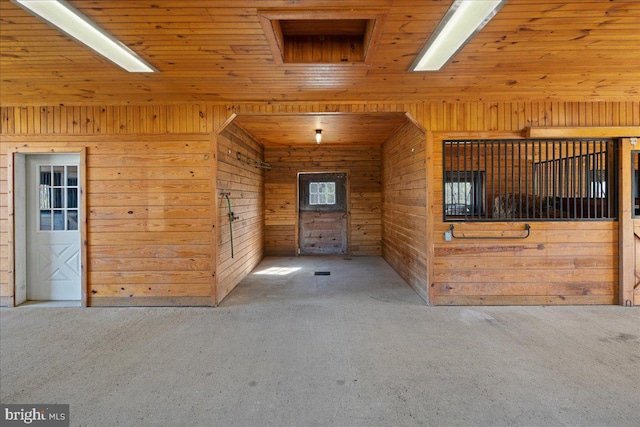 view of horse barn