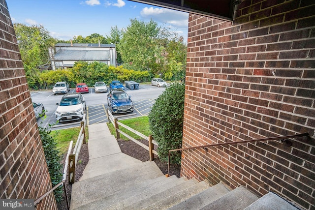 view of parking / parking lot