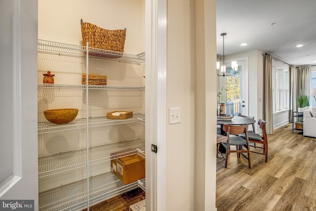 view of pantry