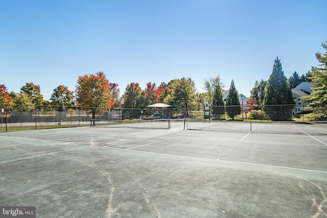 view of sport court