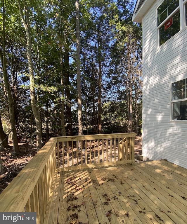 view of wooden terrace