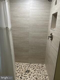 bathroom with walk in shower