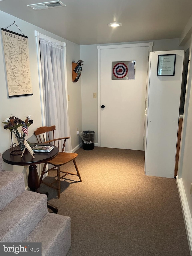 2826 Hoopers Island Rd, Church Creek, MD 21622 - living area with carpet and visible vents