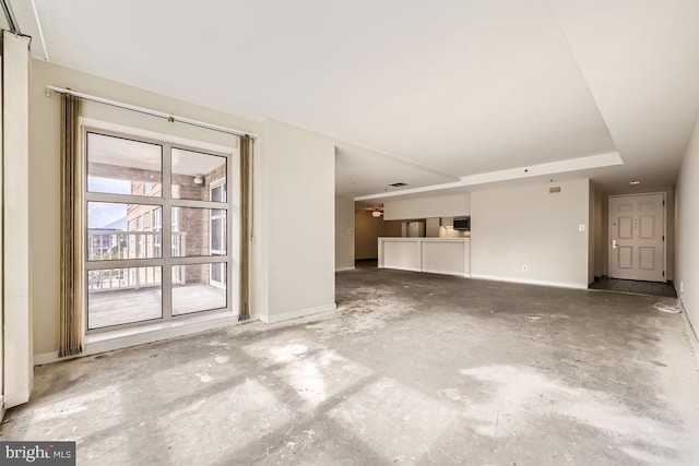 view of unfurnished living room