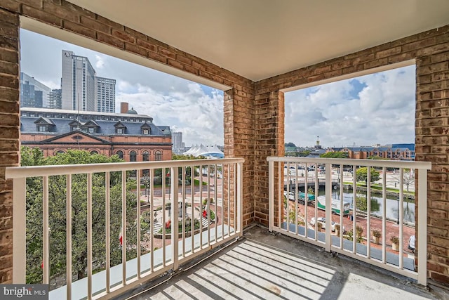 view of balcony