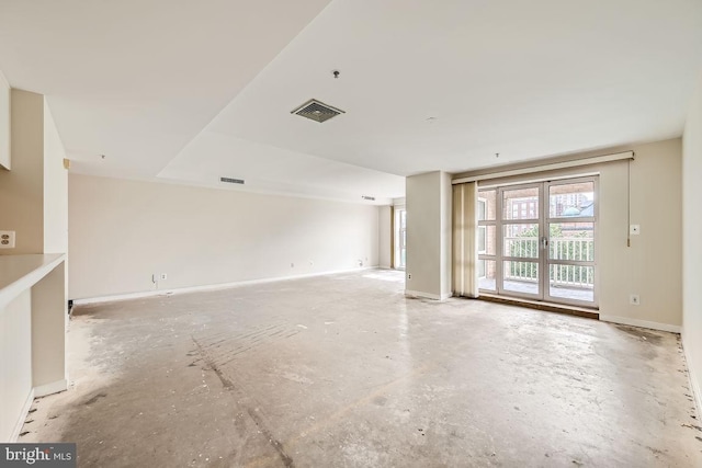 view of unfurnished living room